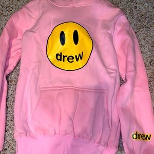 Pink drew house hoodie